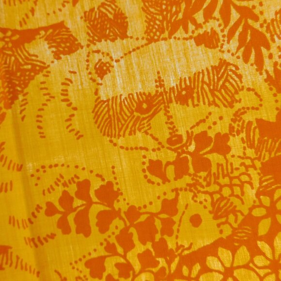 VTG Equus Zuzek 60s Key West Hand Print Fabric horse stallion Lilly Pulitzer 1yd - Picture 14 of 15